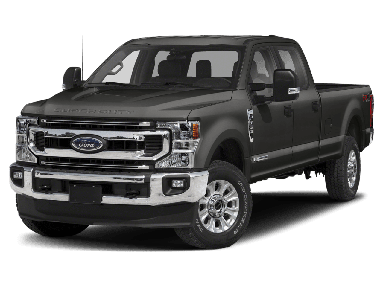2021 Ford Super Duty F-350 DRW XLT 4WD Crew Cab 8' Box - Front 3/4, facing to the left