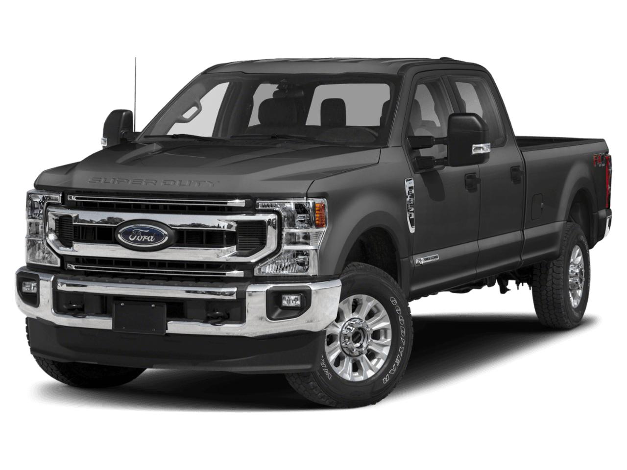 2021 Ford Super Duty F-350 DRW XLT 4WD Crew Cab 8' Box - Front 3/4, facing to the left