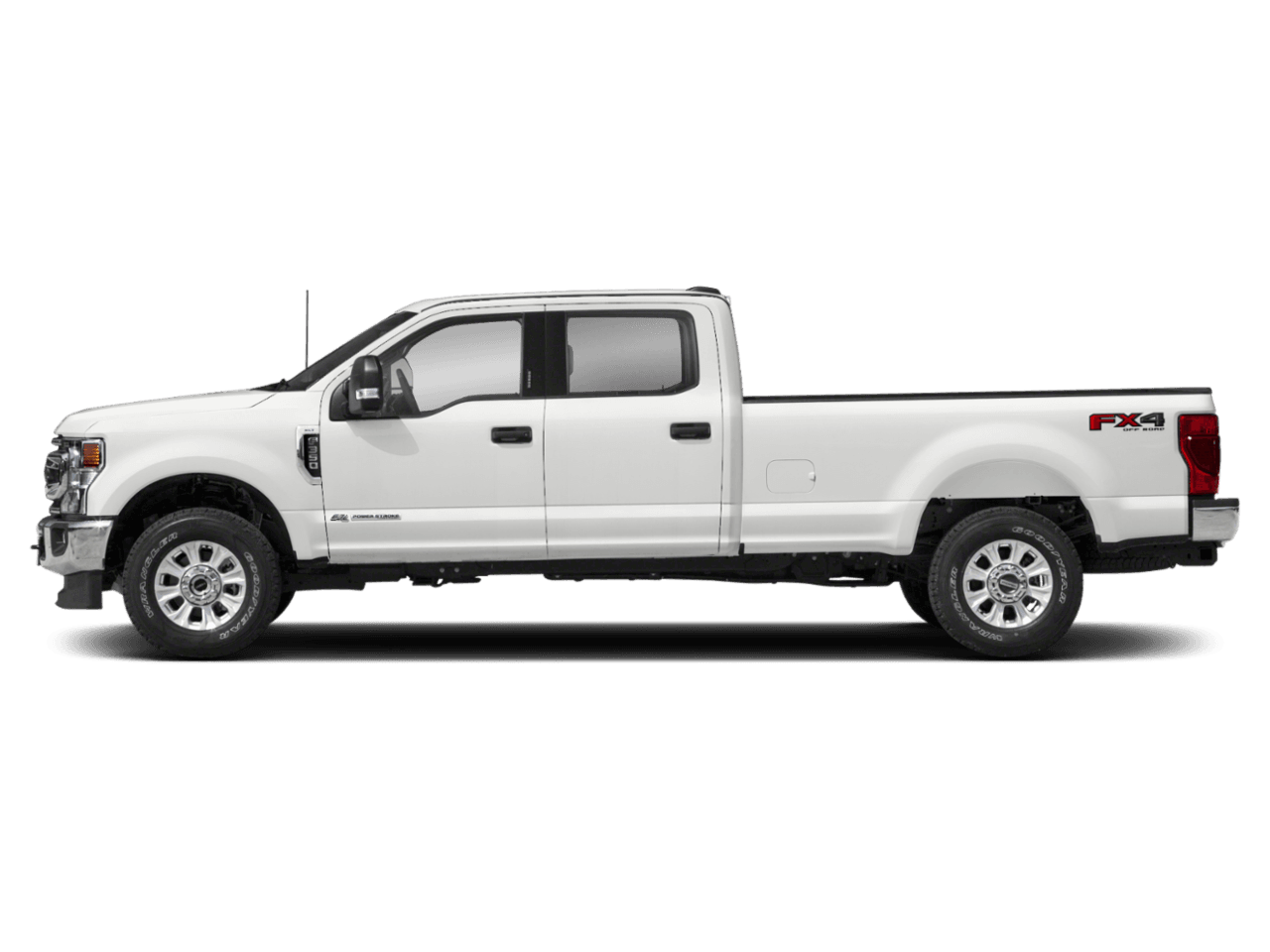 2021 Ford Super Duty F-350 DRW XLT 4WD Crew Cab 8' Box - Profile, facing to the left