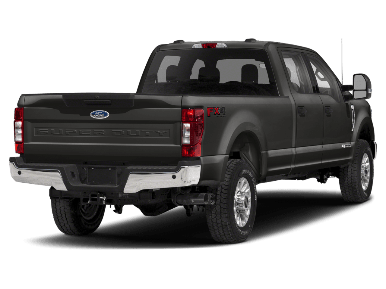 2021 Ford Super Duty F-350 DRW XLT 4WD Crew Cab 8' Box - Rear 3/4, facing to the right