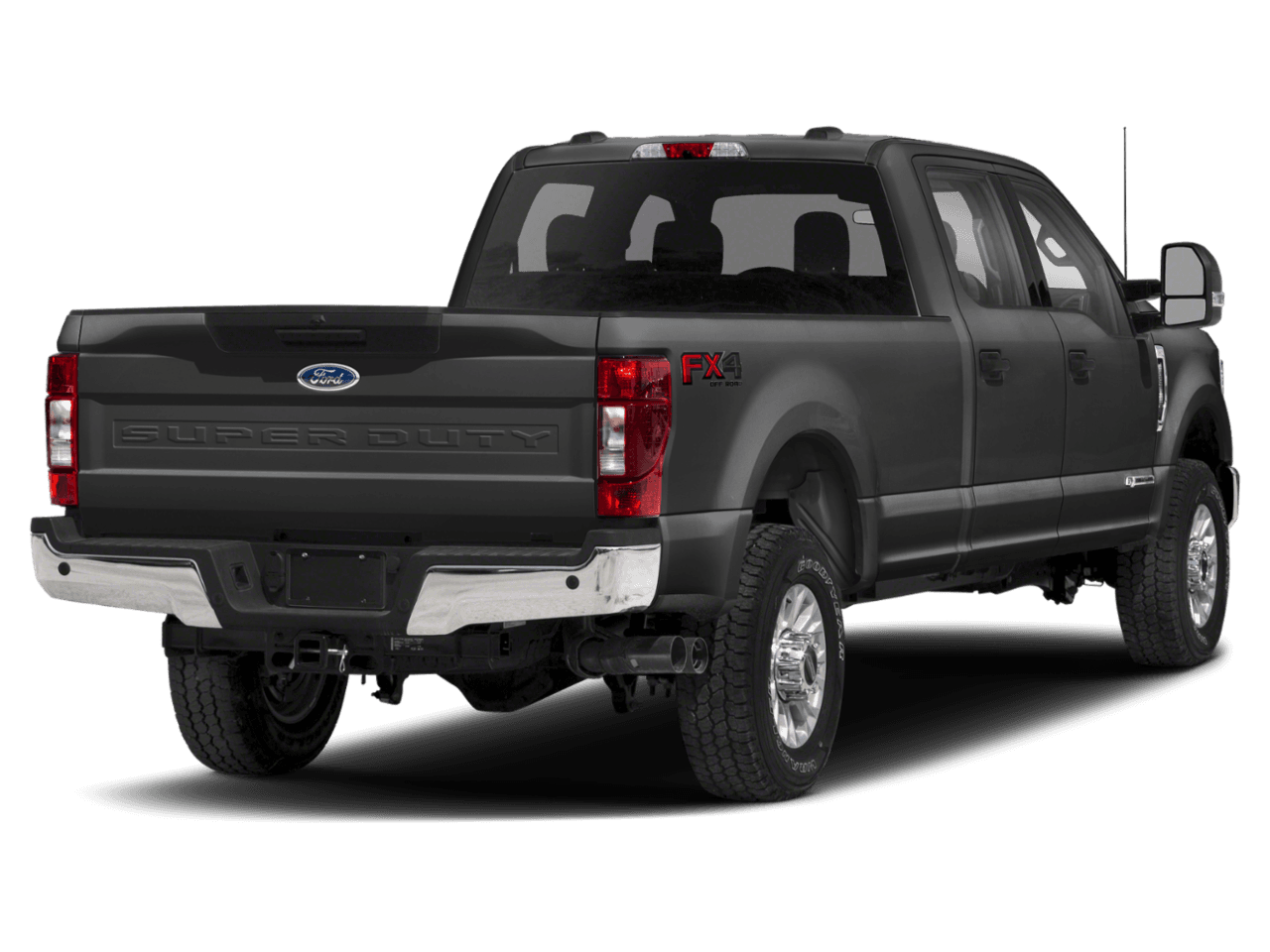 2021 Ford Super Duty F-350 DRW XLT 4WD Crew Cab 8' Box - Rear 3/4, facing to the right