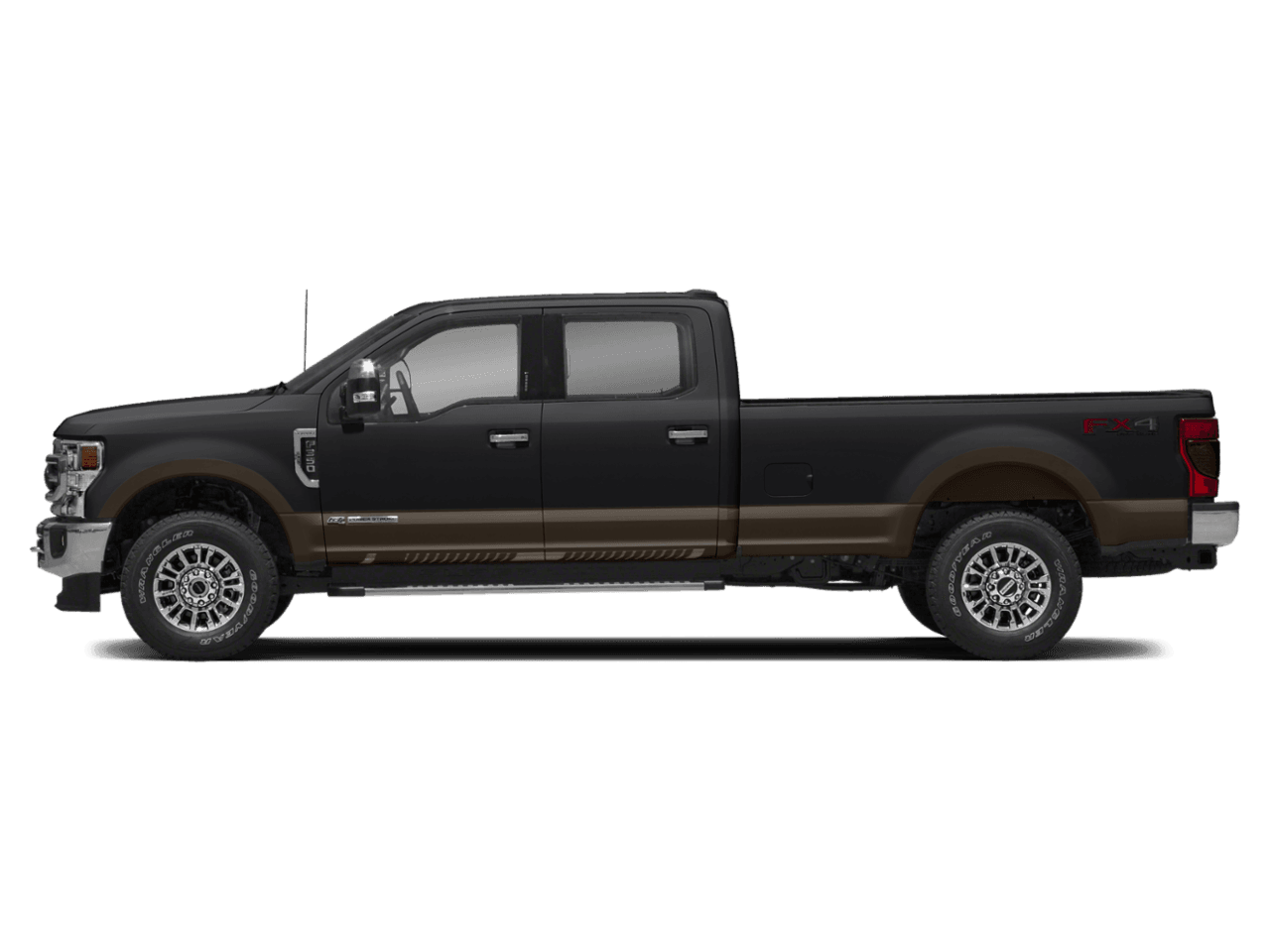 2021 Ford Super Duty F-350 DRW LARIAT 4WD Crew Cab 8' Box - Profile, facing to the left