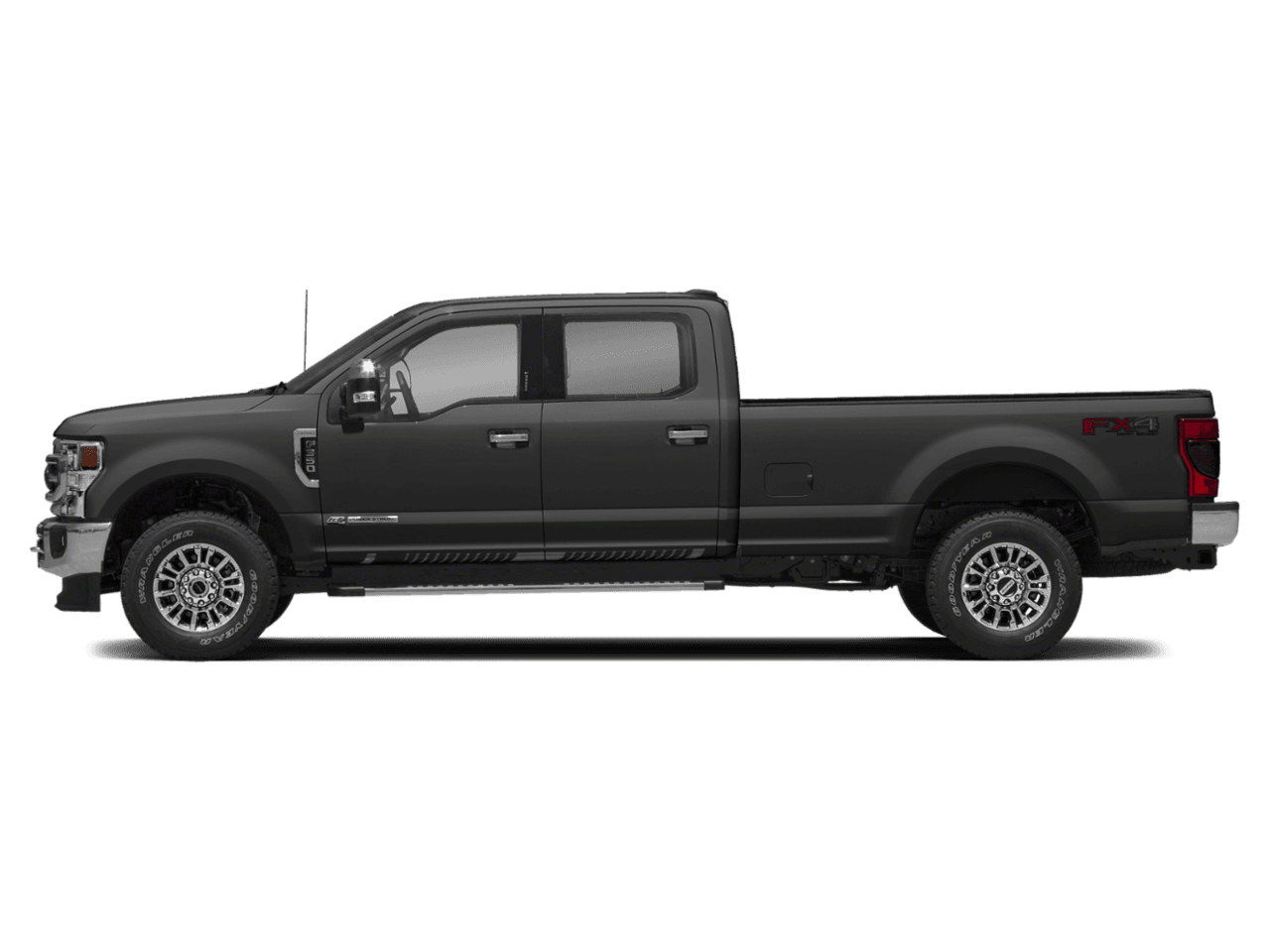 2021 Ford Super Duty F-350 DRW LARIAT 4WD Crew Cab 8' Box - Profile, facing to the left