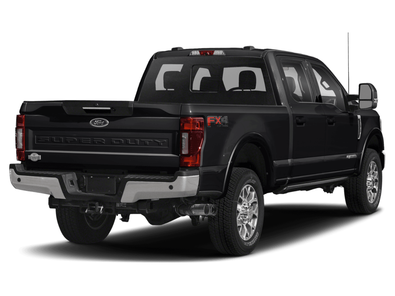2021 Ford Super Duty F-350 DRW King Ranch 4WD Crew Cab 8' Box - Rear 3/4, facing to the right