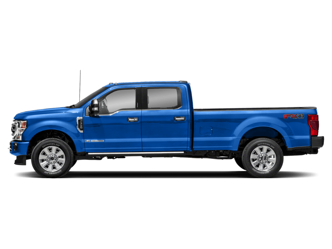 2021 Ford Super Duty F-350 DRW Platinum 4WD Crew Cab 8' Box - Profile, facing to the left