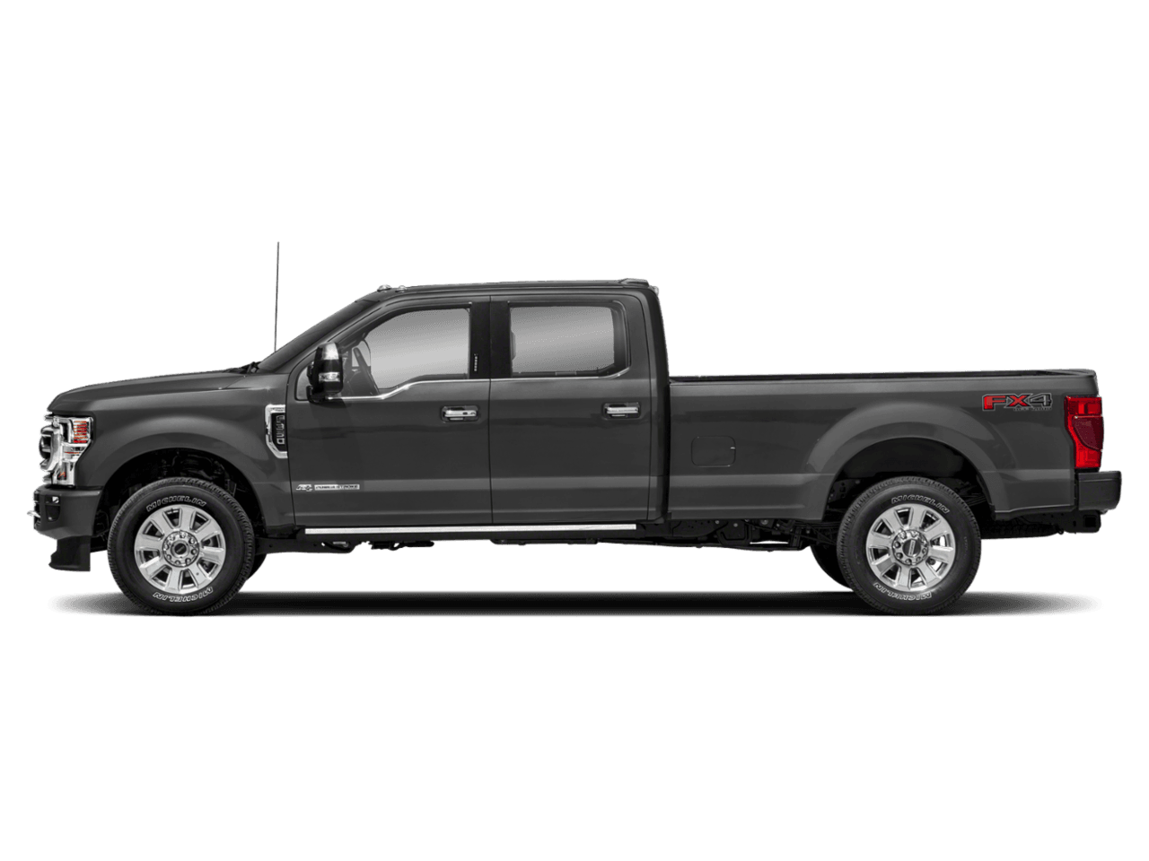 2021 Ford Super Duty F-350 DRW Platinum 4WD Crew Cab 8' Box - Profile, facing to the left