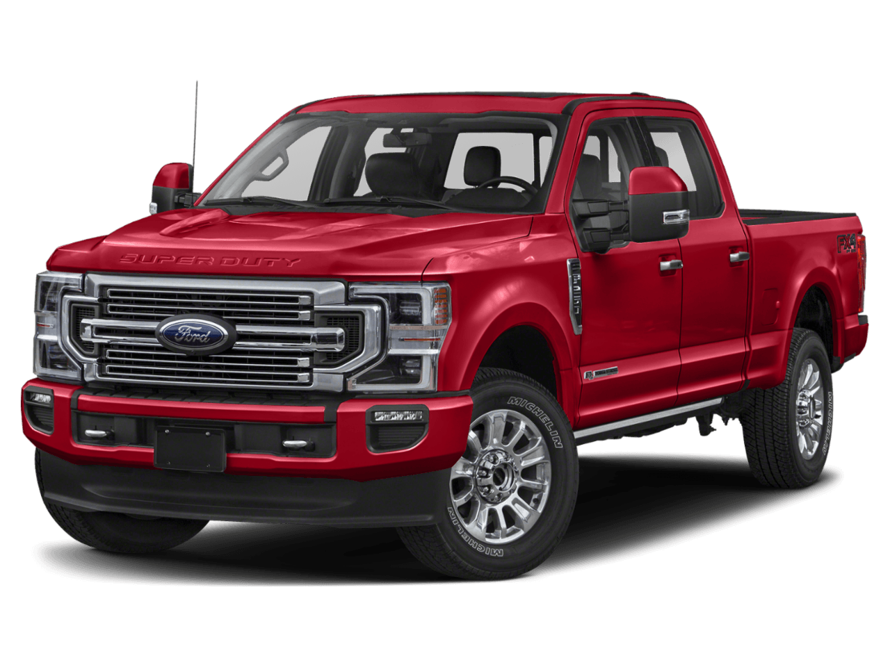 2021 Ford Super Duty F-350 DRW Limited 4WD Crew Cab 8' Box - Front 3/4, facing to the left