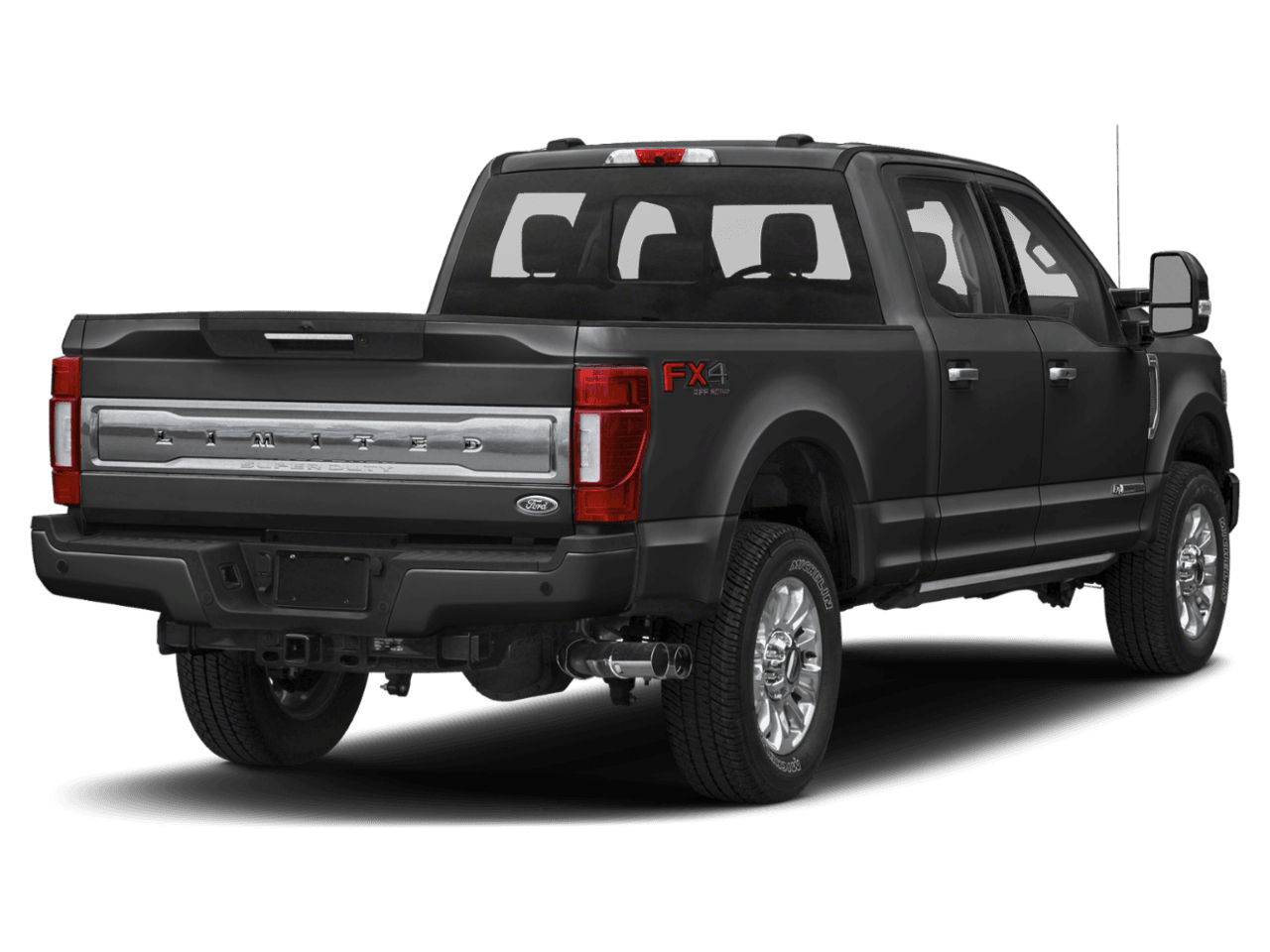 2021 Ford Super Duty F-350 DRW Limited 4WD Crew Cab 8' Box - Rear 3/4, facing to the right