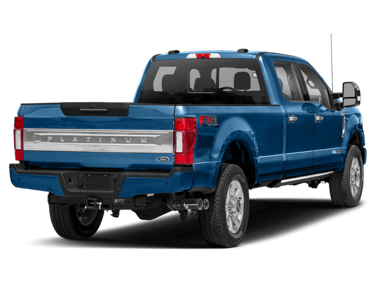 2021 Ford Super Duty F-350 SRW Platinum - Rear 3/4, facing to the right