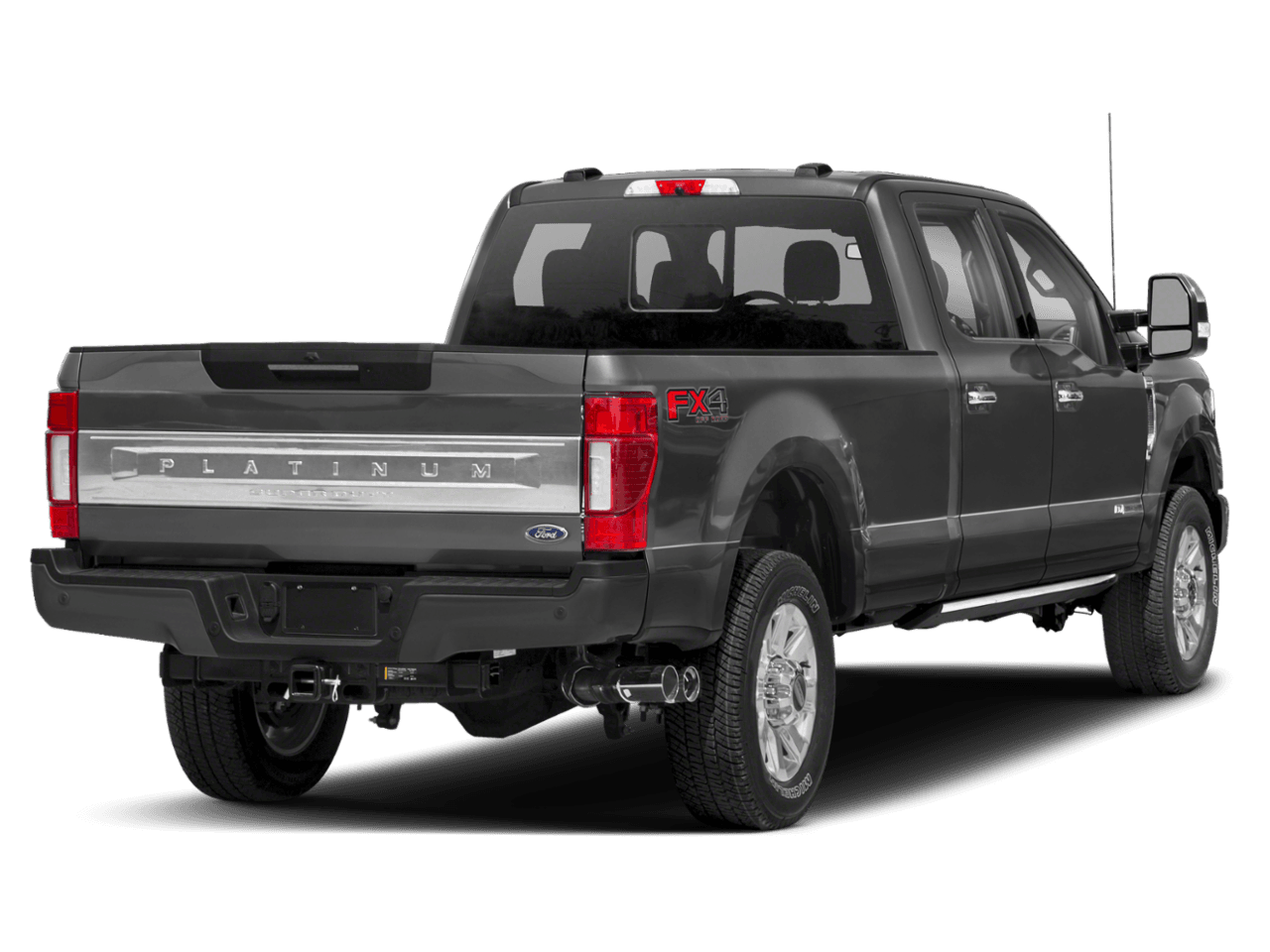2021 Ford Super Duty F-350 SRW Platinum - Rear 3/4, facing to the right