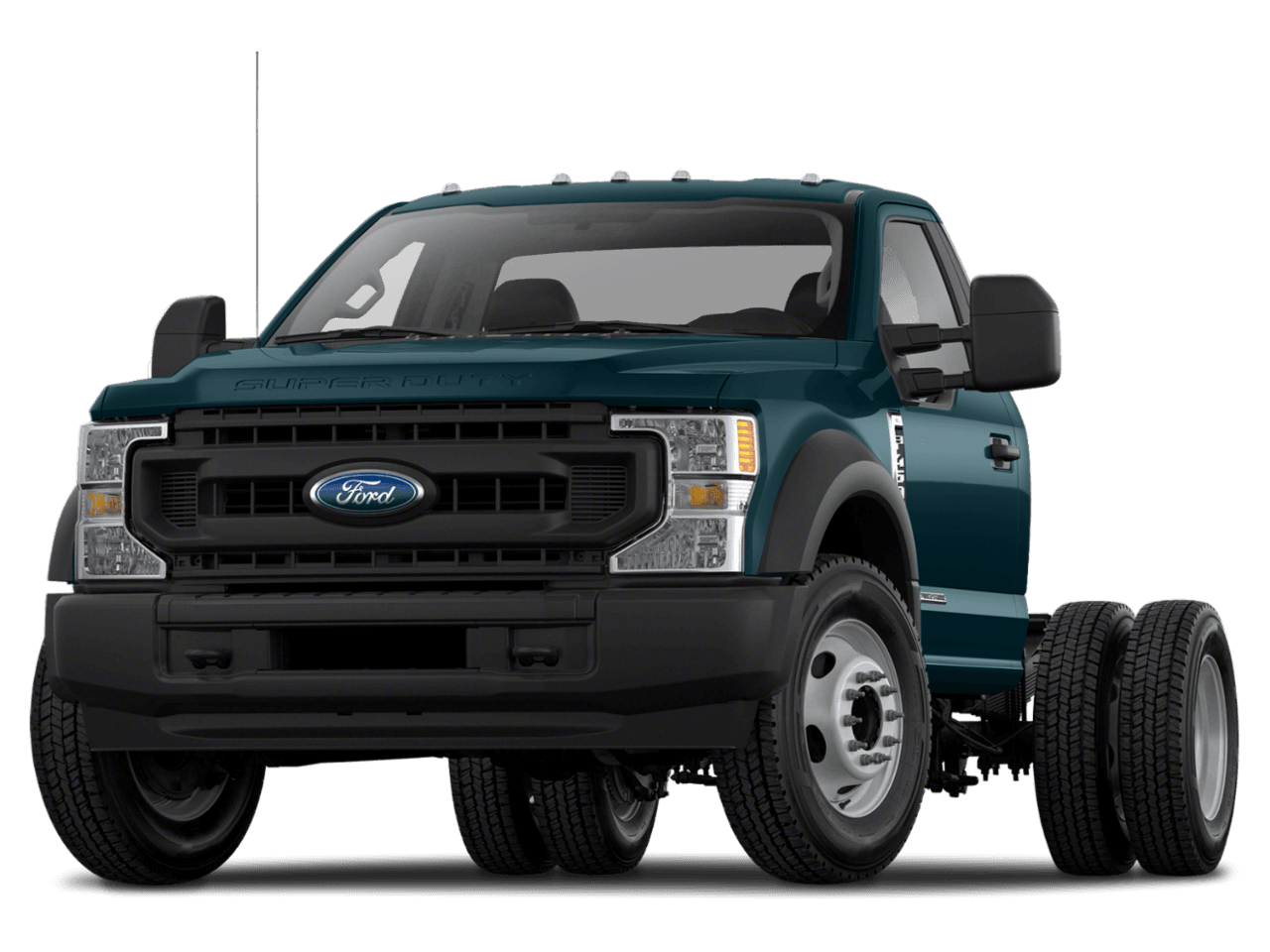 2021 Ford Super Duty F-350 DRW XL 4WD Reg Cab 145" WB 60" CA - Front 3/4, facing to the left