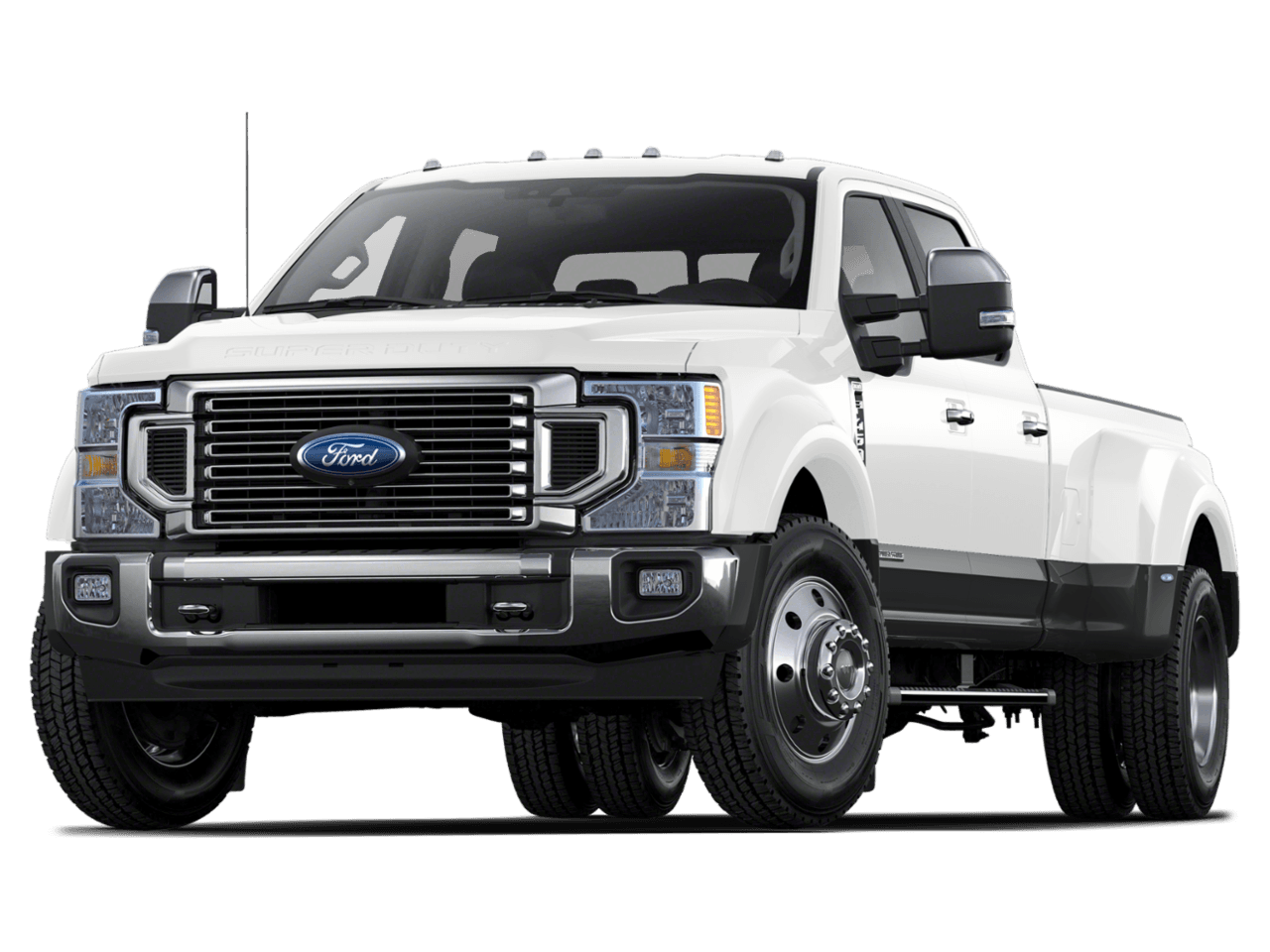 2021 Ford Super Duty F-450 DRW LARIAT - Front 3/4, facing to the left