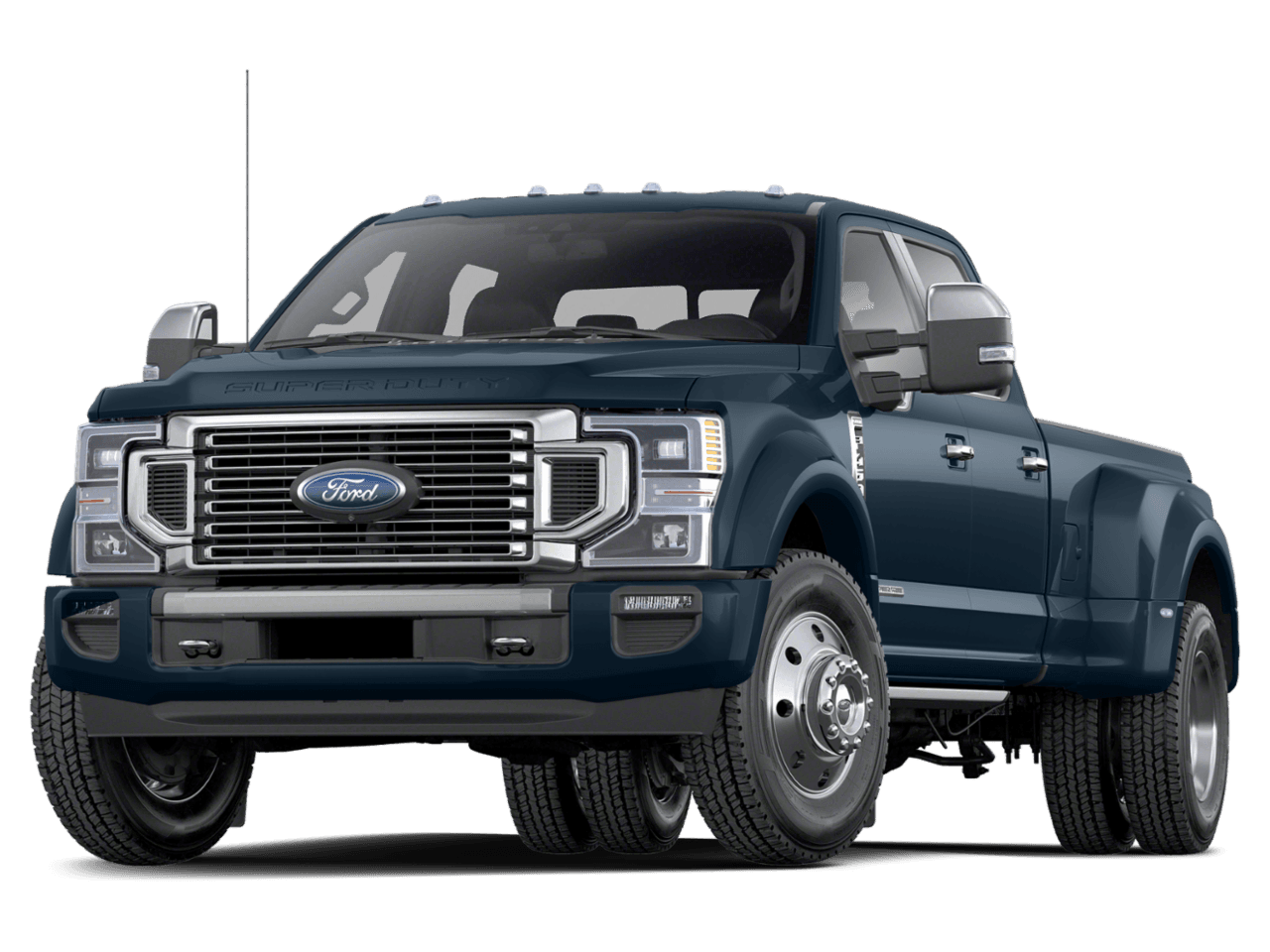 2021 Ford Super Duty F-450 DRW Platinum - Front 3/4, facing to the left