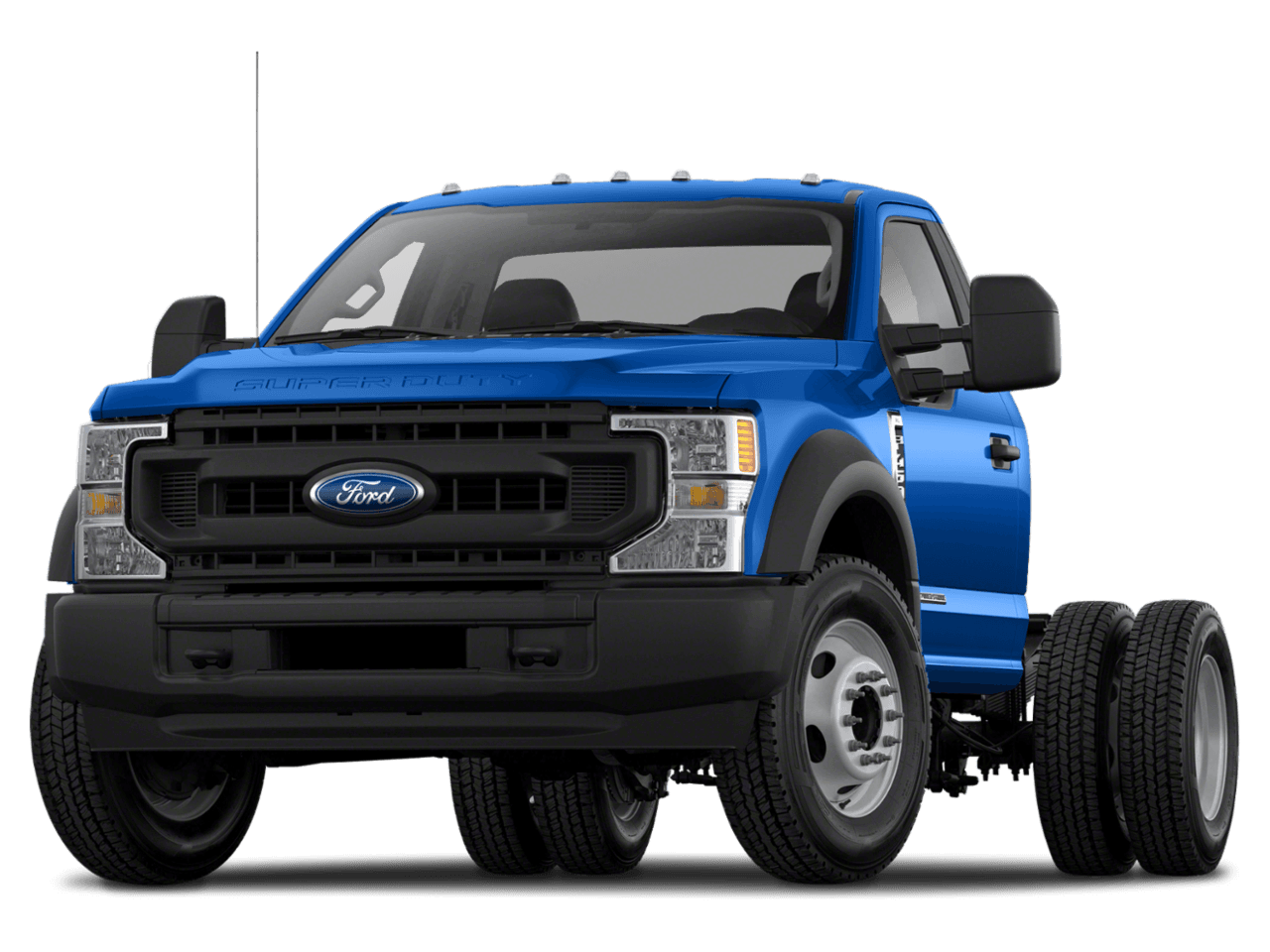 2021 Ford Super Duty F-550 DRW XLT 4WD Reg Cab 169" WB 84" CA - Front 3/4, facing to the left