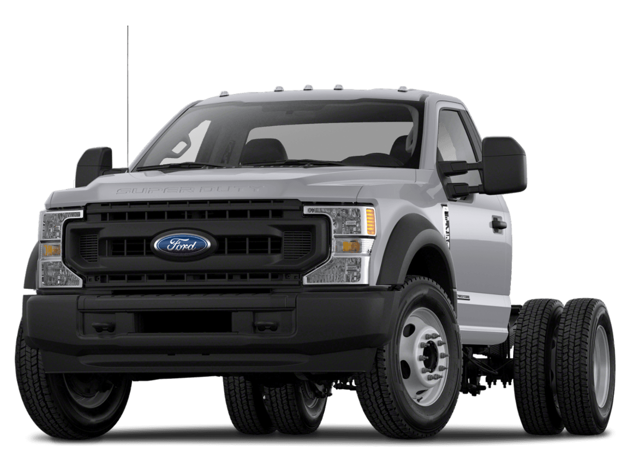 2021 Ford Super Duty F-550 DRW XLT 4WD Reg Cab 193" WB 108" CA - Front 3/4, facing to the left
