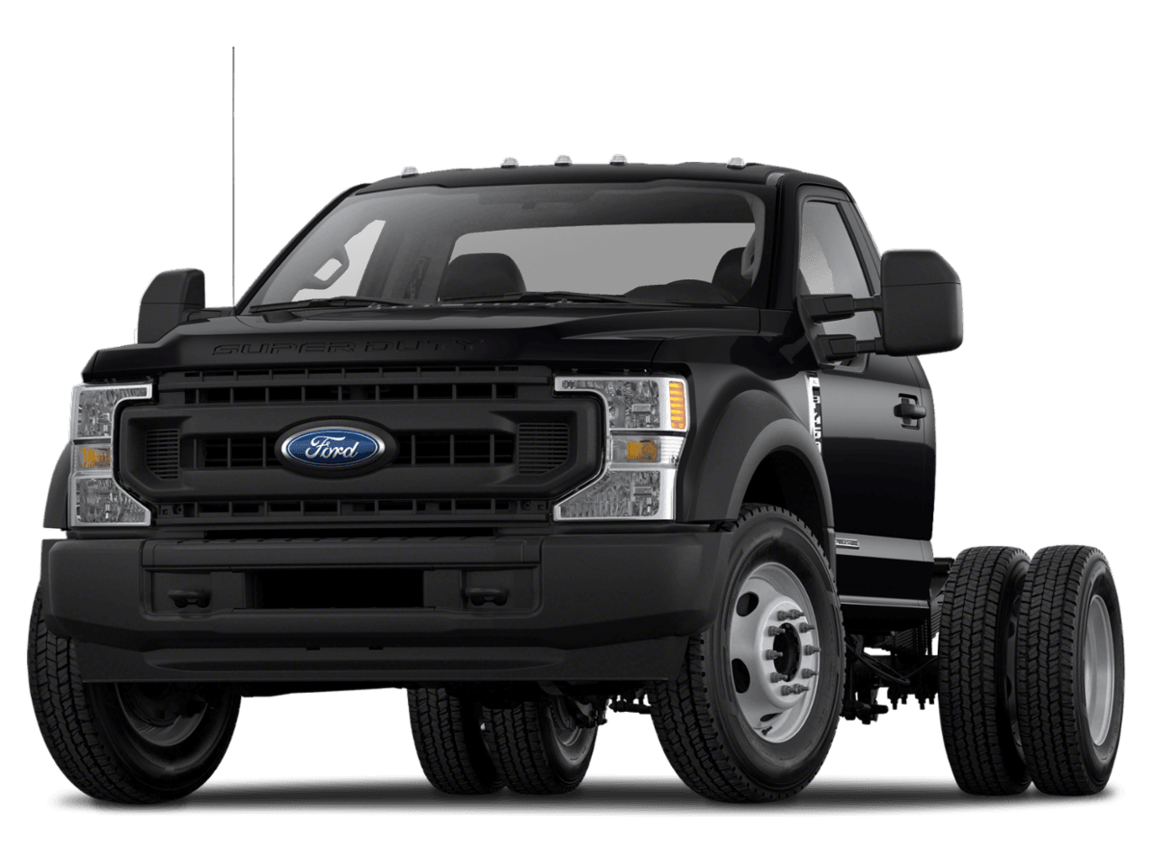 2021 Ford Super Duty F-550 DRW XLT 4WD Reg Cab 205" WB 120" CA - Front 3/4, facing to the left