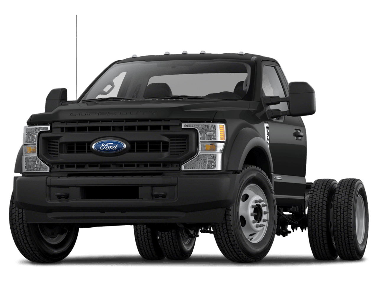 2021 Ford Super Duty F-550 DRW XLT 4WD Reg Cab 205" WB 120" CA - Front 3/4, facing to the left