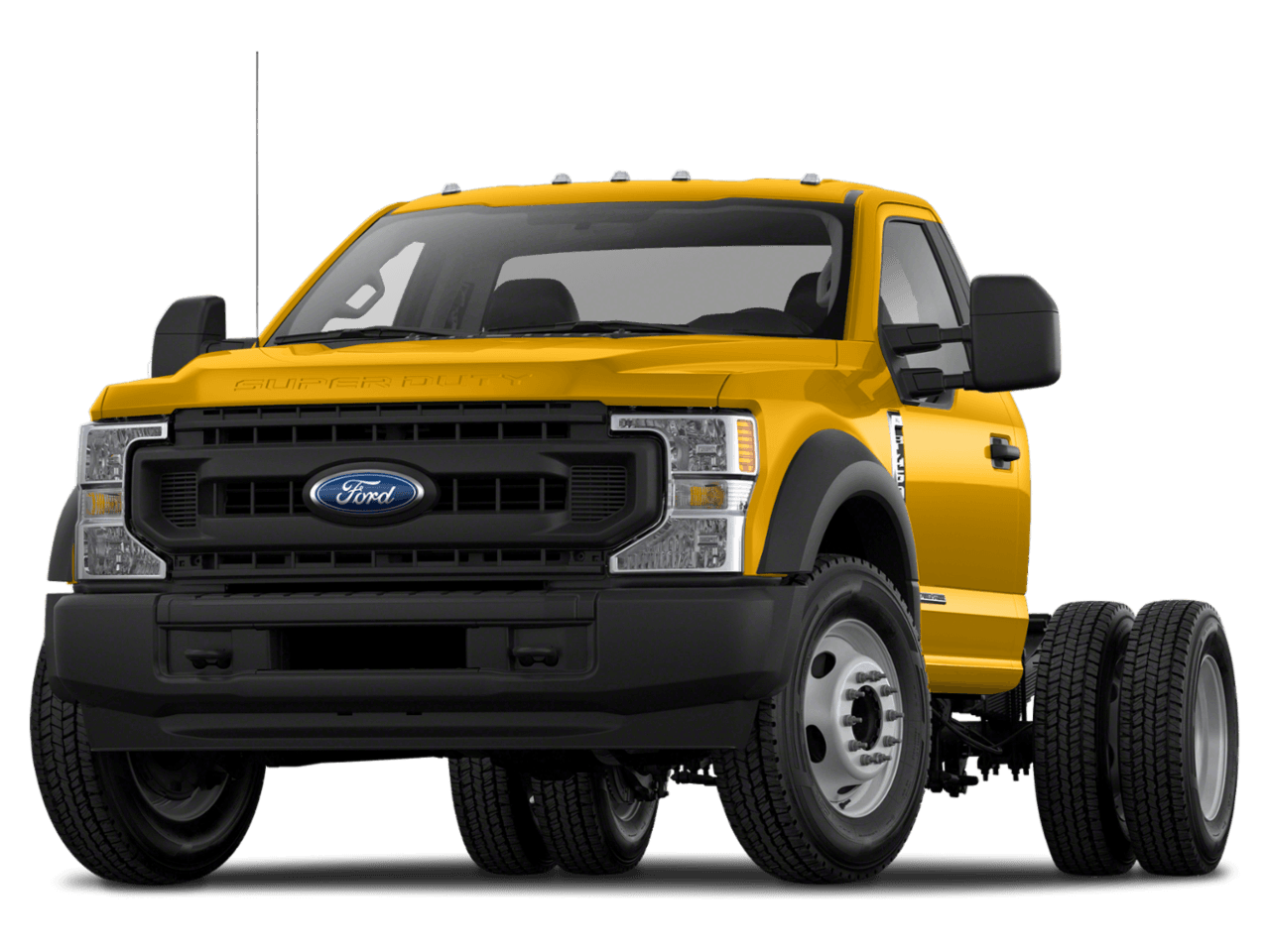 2021 Ford Super Duty F-550 DRW XLT 4WD Reg Cab 205" WB 120" CA - Front 3/4, facing to the left