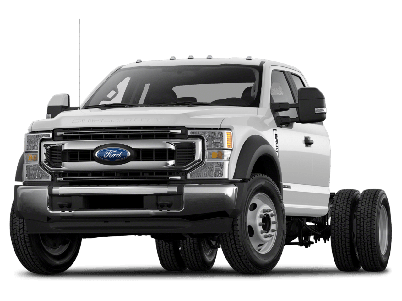 2021 Ford Super Duty F-550 DRW XL 2WD SuperCab 168" WB 60" CA - Front 3/4, facing to the left