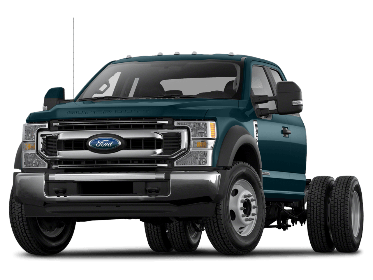 2021 Ford Super Duty F-550 DRW XLT 2WD SuperCab 168" WB 60" CA - Front 3/4, facing to the left