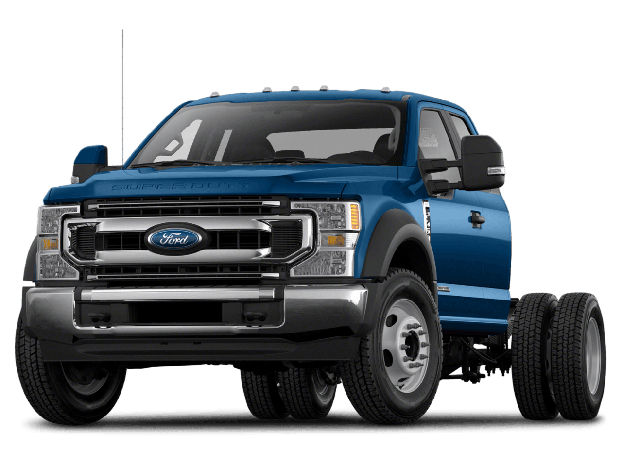 2021 Ford Super Duty F-550 DRW XLT 4WD SuperCab 168" WB 60" CA - Front 3/4, facing to the left