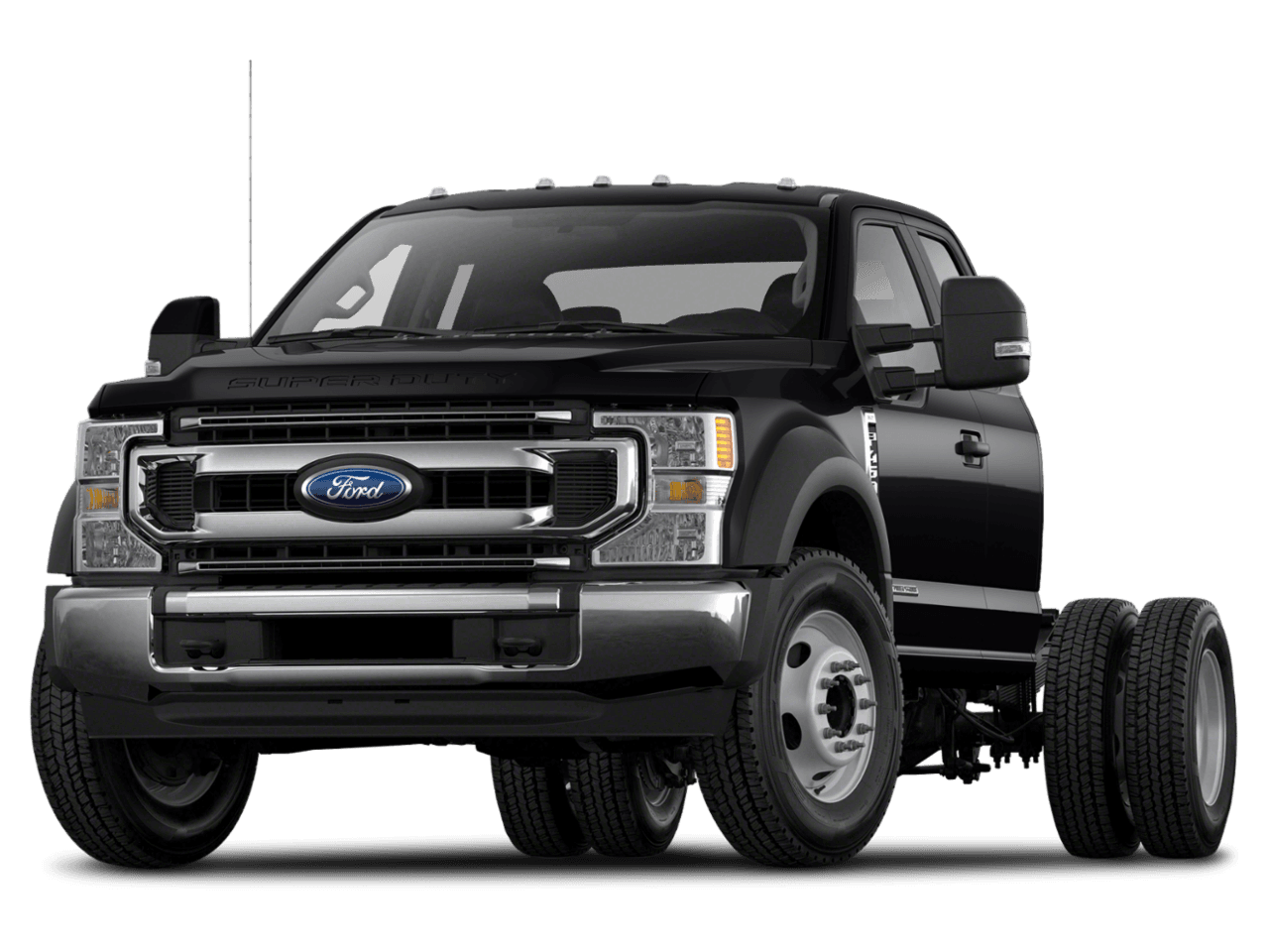 2021 Ford Super Duty F-450 DRW LARIAT 2WD SuperCab 168" WB 60" CA - Front 3/4, facing to the left
