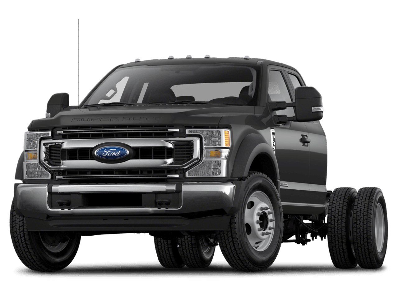 2021 Ford Super Duty F-450 DRW LARIAT 2WD SuperCab 192" WB 84" CA - Front 3/4, facing to the left