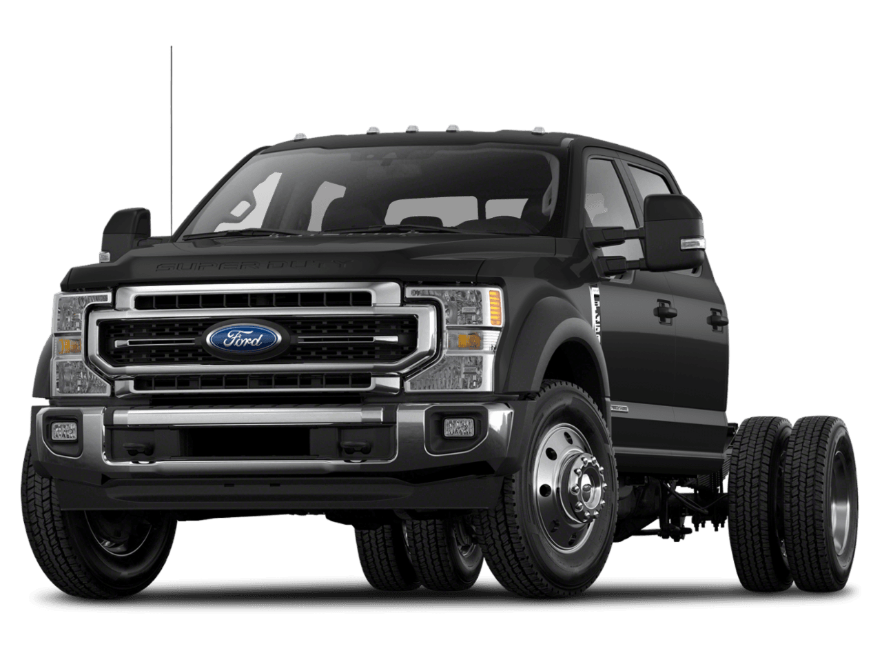 2021 Ford Super Duty F-450 DRW LARIAT 2WD Crew Cab 203" WB 84" CA - Front 3/4, facing to the left