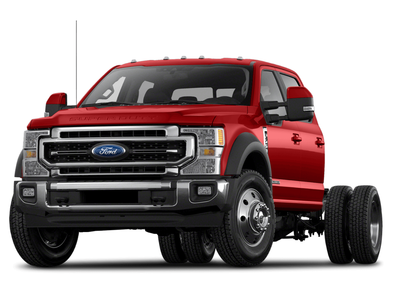 2021 Ford Super Duty F-450 DRW LARIAT 2WD Crew Cab 203" WB 84" CA - Front 3/4, facing to the left