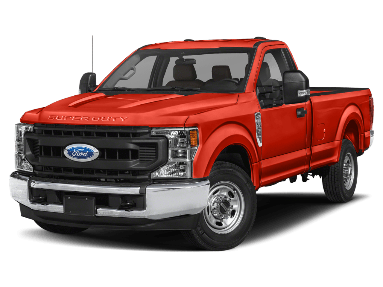 2021 Ford Super Duty F-250 SRW XL 4WD Reg Cab 8' Box - Front 3/4, facing to the left
