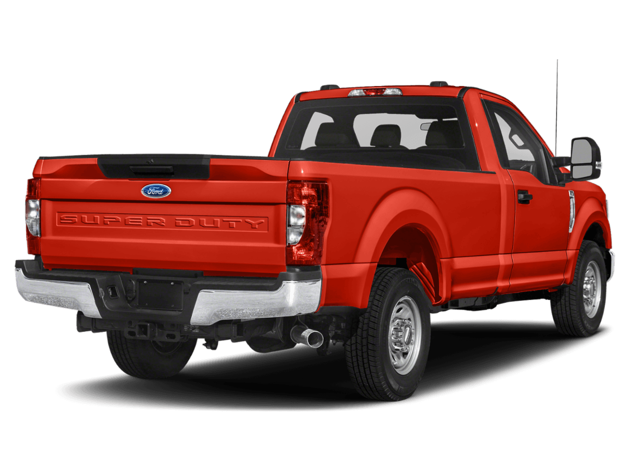 2021 Ford Super Duty F-250 SRW XL 4WD Reg Cab 8' Box - Rear 3/4, facing to the right