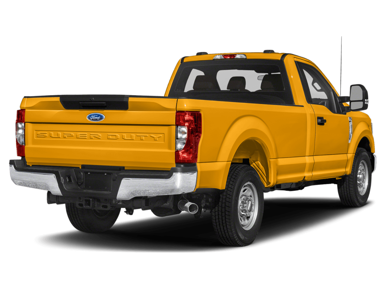 2021 Ford Super Duty F-250 SRW XL 4WD Reg Cab 8' Box - Rear 3/4, facing to the right