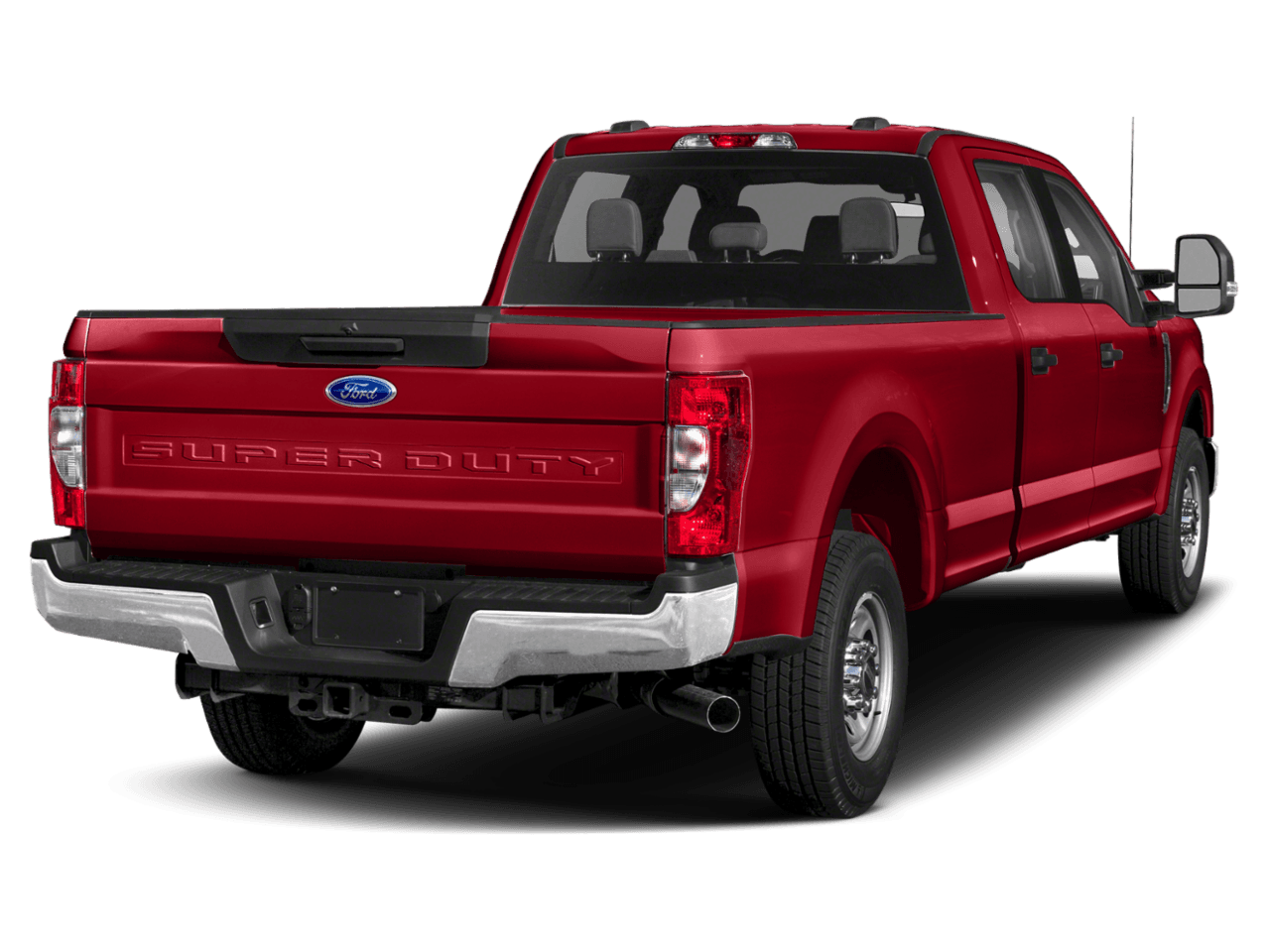 2021 Ford Super Duty F-250 SRW XL 2WD Crew Cab 6.75' Box - Rear 3/4, facing to the right