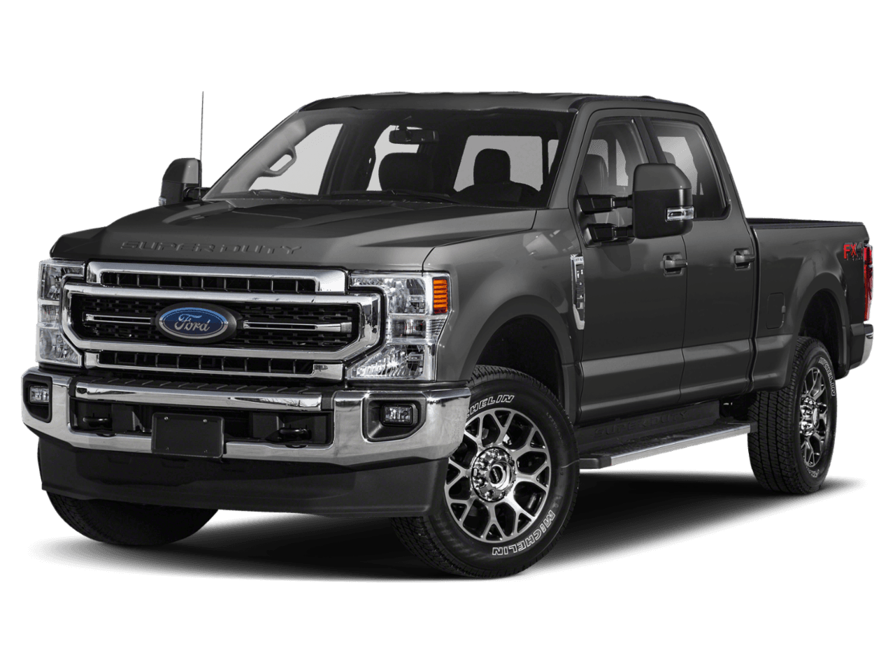 2021 Ford Super Duty F-250 SRW LARIAT 2WD Crew Cab 6.75' Box - Front 3/4, facing to the left