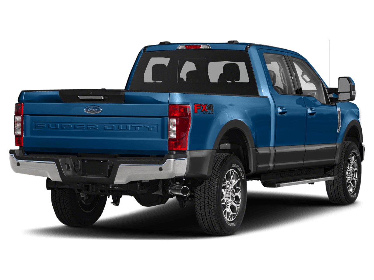 2021 Ford Super Duty F-250 SRW LARIAT 2WD Crew Cab 6.75' Box - Rear 3/4, facing to the right
