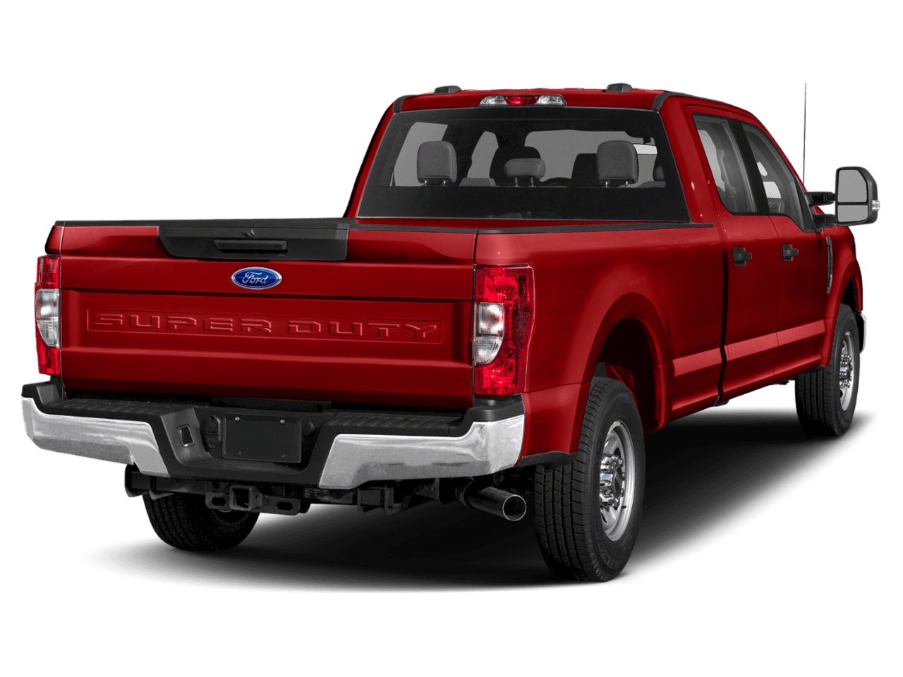2021 Ford Super Duty F-250 SRW XL 4WD Crew Cab 6.75' Box - Rear 3/4, facing to the right