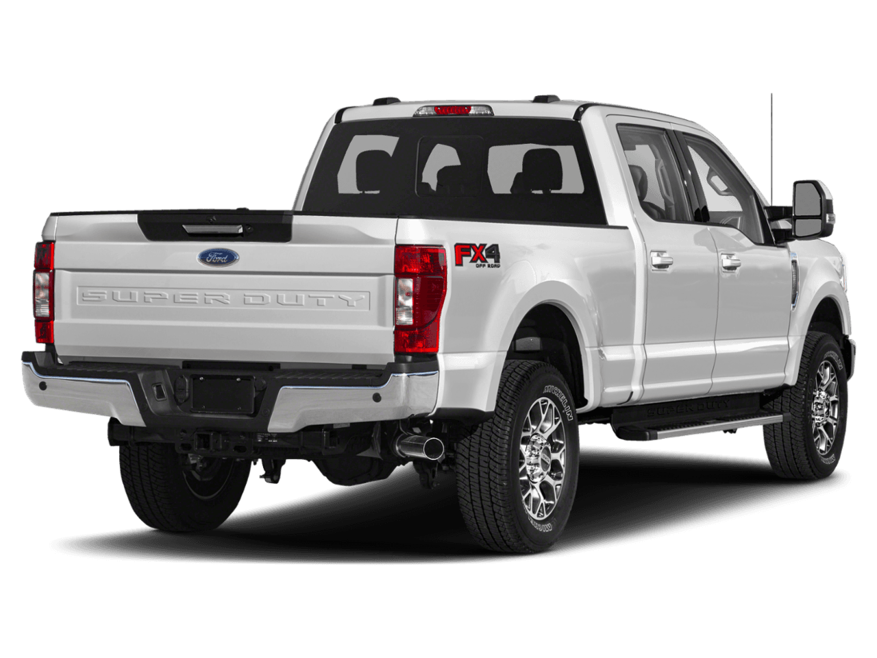 2021 Ford Super Duty F-250 SRW LARIAT 4WD Crew Cab 6.75' Box - Rear 3/4, facing to the right
