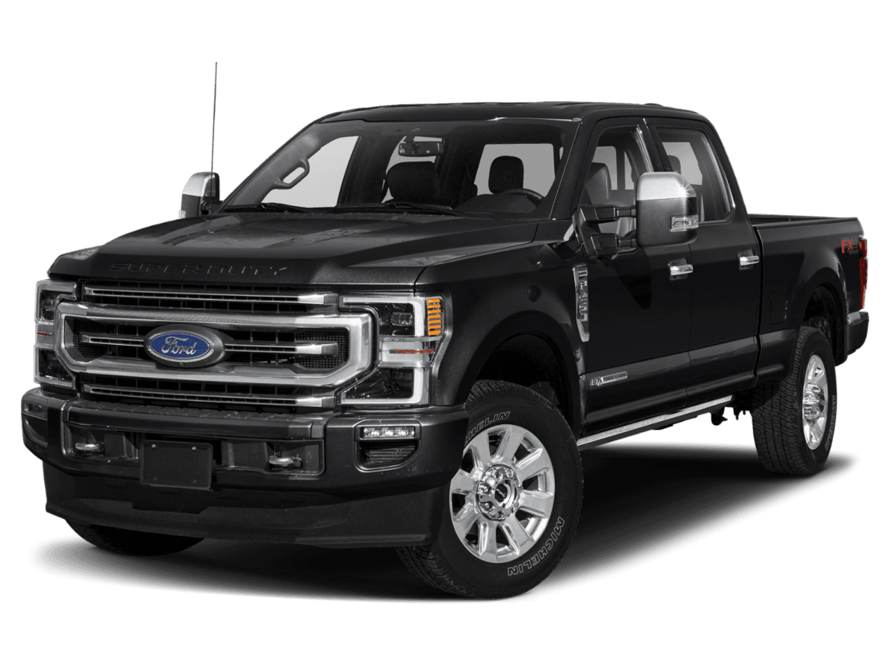 2021 Ford Super Duty F-250 SRW Platinum 4WD Crew Cab 6.75' Box - Front 3/4, facing to the left