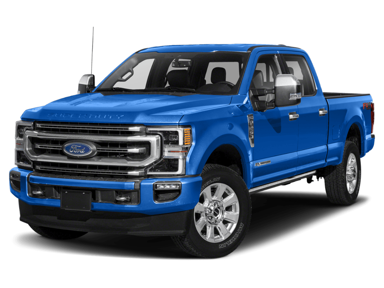 2021 Ford Super Duty F-250 SRW Platinum 4WD Crew Cab 6.75' Box - Front 3/4, facing to the left