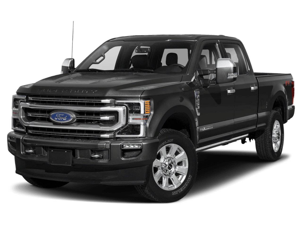 2021 Ford Super Duty F-250 SRW Platinum 4WD Crew Cab 6.75' Box - Front 3/4, facing to the left