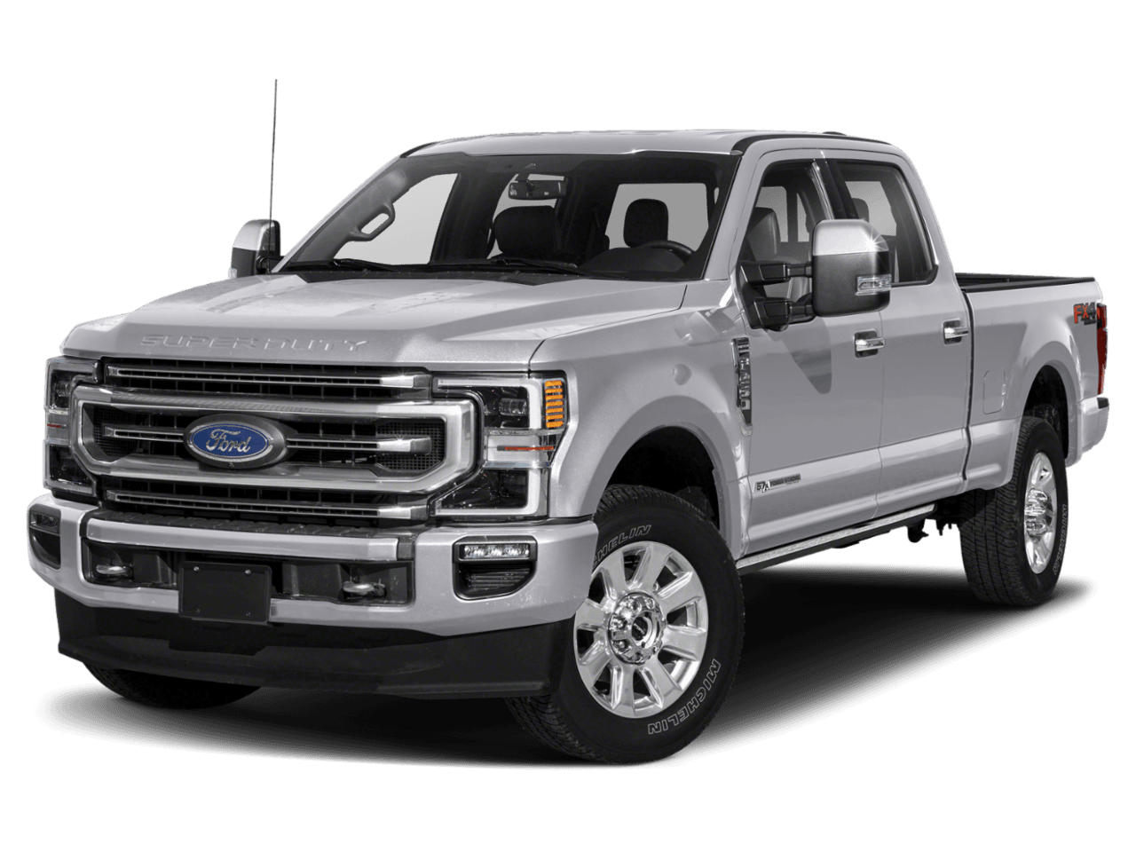 2021 Ford Super Duty F-250 SRW Platinum 4WD Crew Cab 6.75' Box - Front 3/4, facing to the left