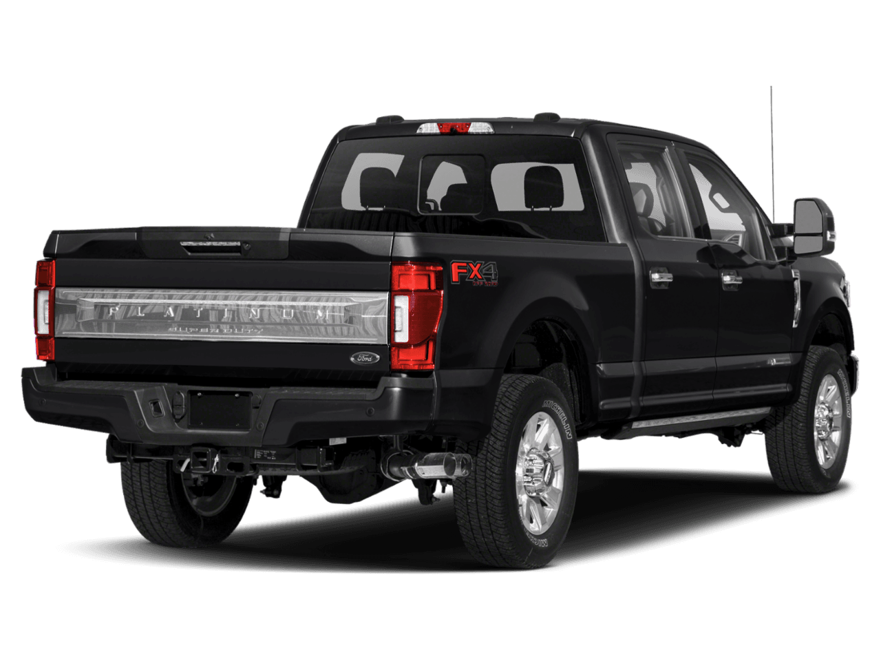 2021 Ford Super Duty F-250 SRW Platinum 4WD Crew Cab 6.75' Box - Rear 3/4, facing to the right