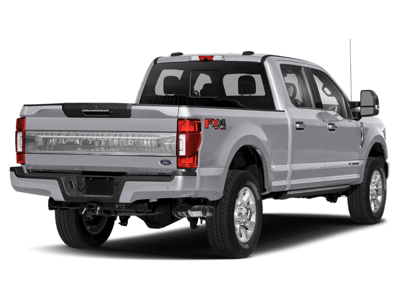 2021 Ford Super Duty F-250 SRW Platinum 4WD Crew Cab 6.75' Box - Rear 3/4, facing to the right