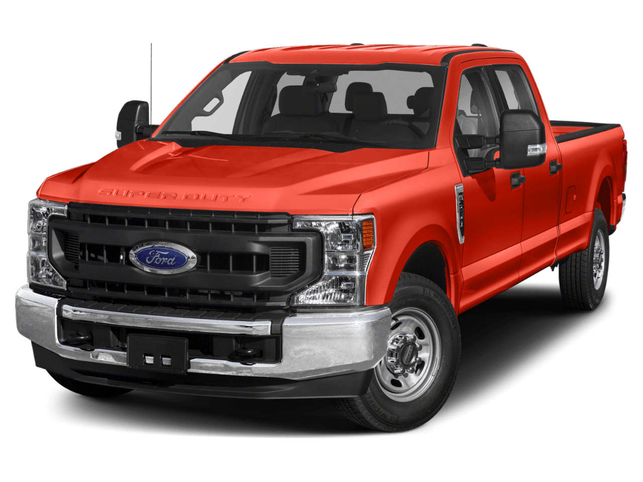 2021 Ford Super Duty F-250 SRW XL 2WD Crew Cab 8' Box - Front 3/4, facing to the left