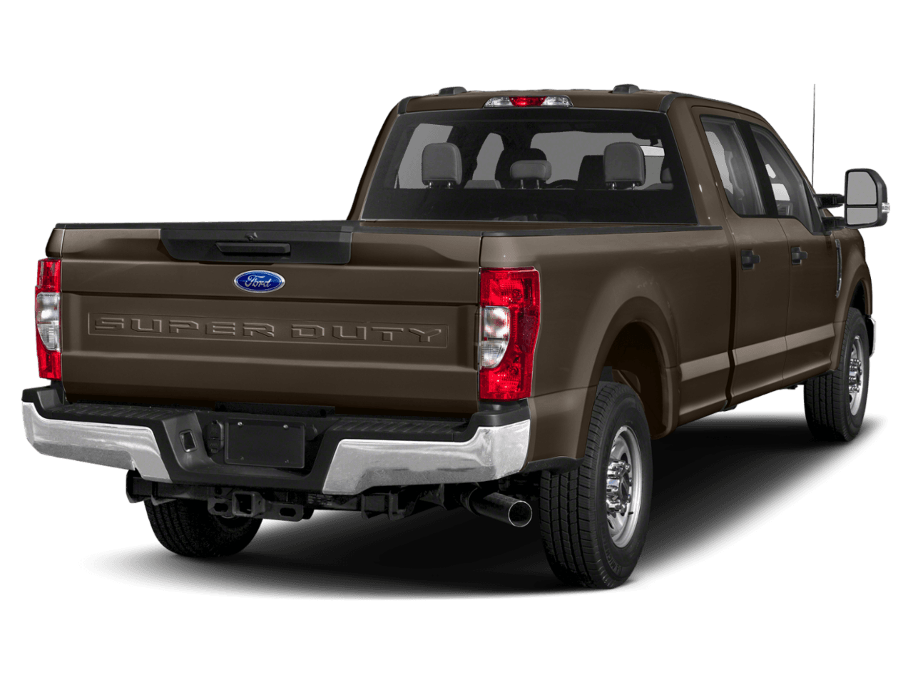 2021 Ford Super Duty F-250 SRW XL 2WD Crew Cab 8' Box - Rear 3/4, facing to the right