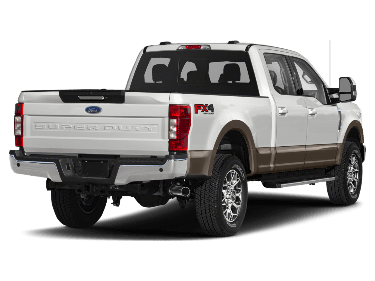 2021 Ford Super Duty F-250 SRW LARIAT 2WD Crew Cab 8' Box - Rear 3/4, facing to the right