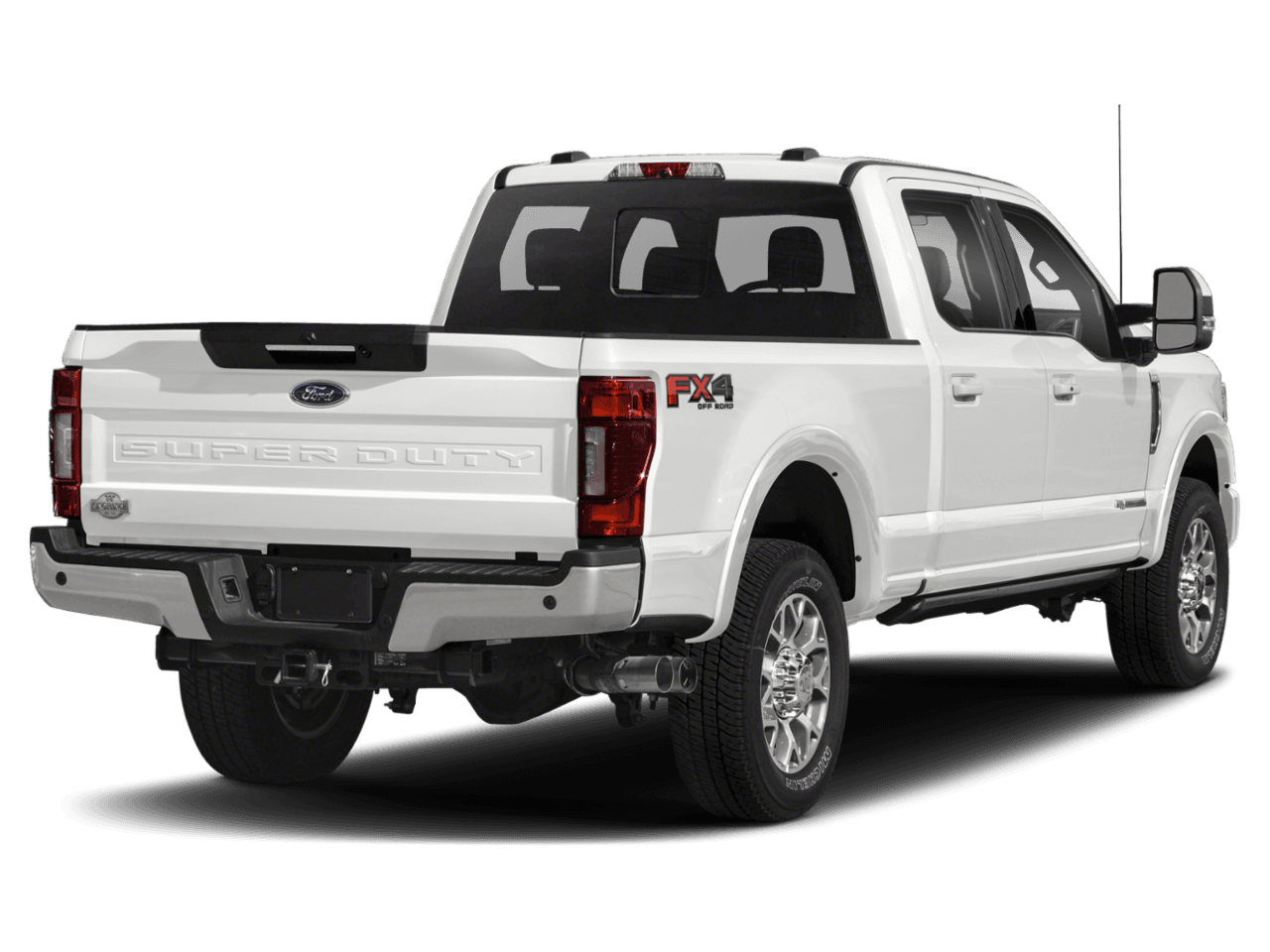2021 Ford Super Duty F-250 SRW King Ranch 2WD Crew Cab 8' Box - Rear 3/4, facing to the right