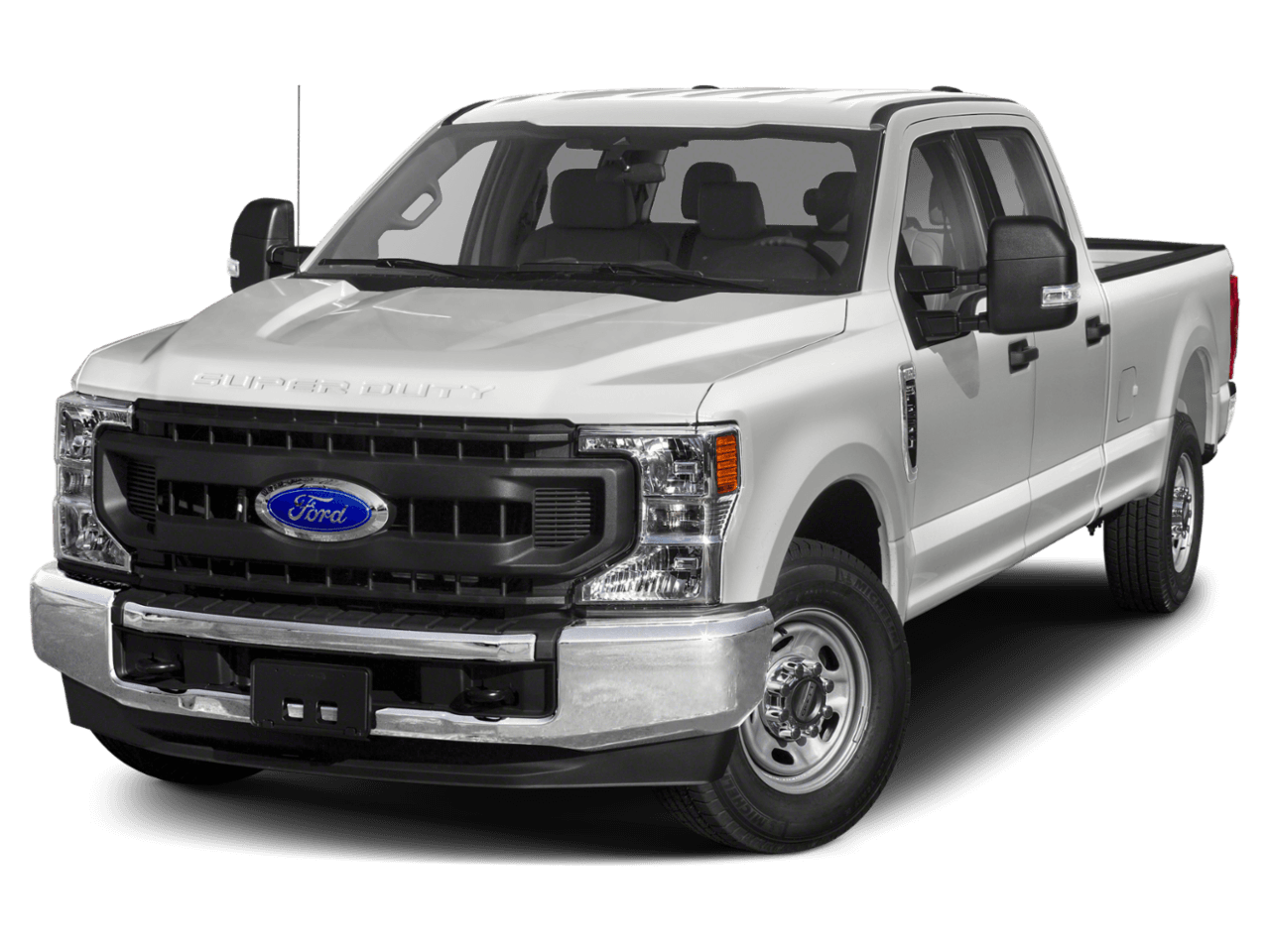 2021 Ford Super Duty F-250 SRW XL 4WD Crew Cab 8' Box - Front 3/4, facing to the left