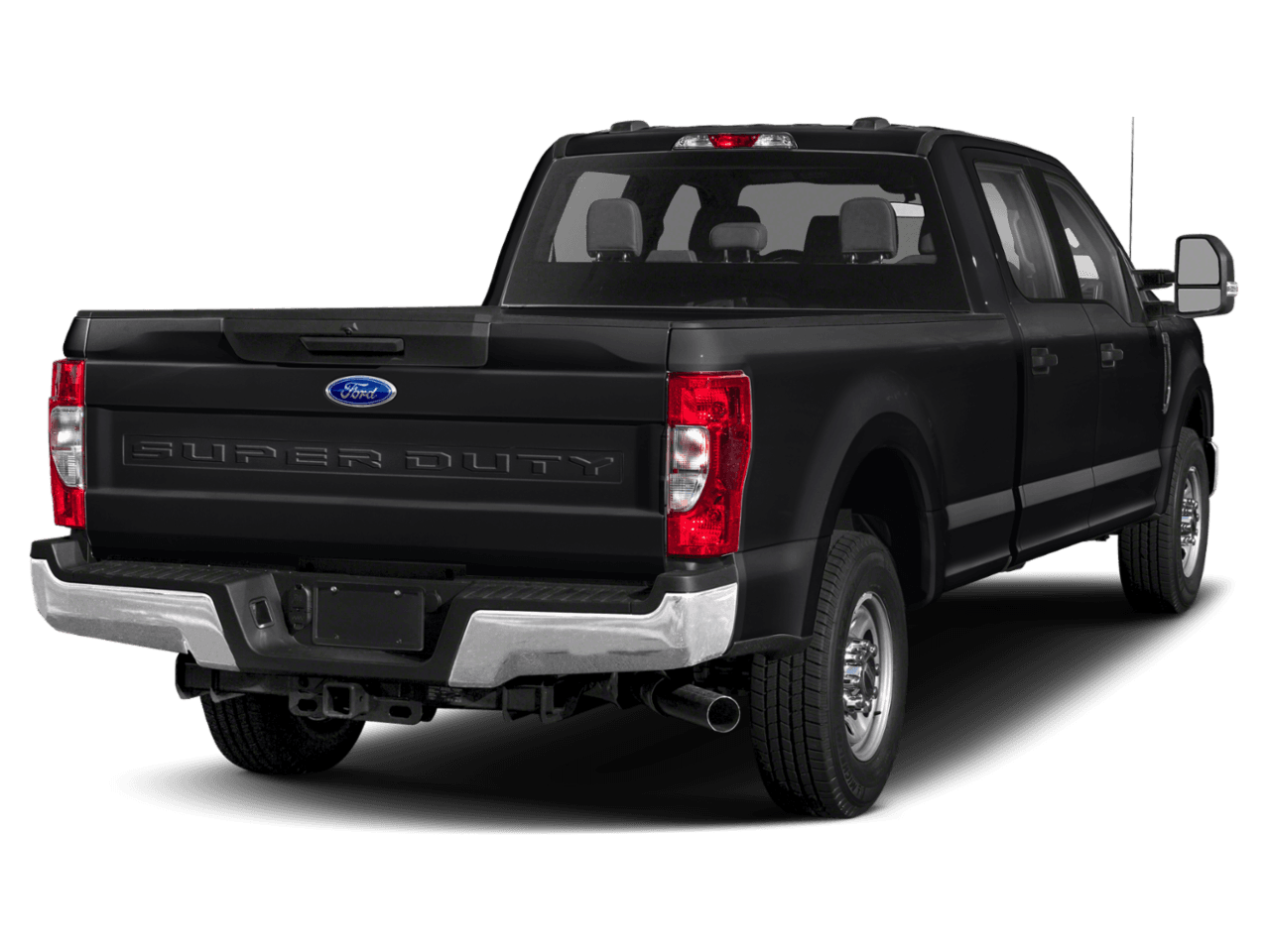 2021 Ford Super Duty F-250 SRW XL 4WD Crew Cab 8' Box - Rear 3/4, facing to the right