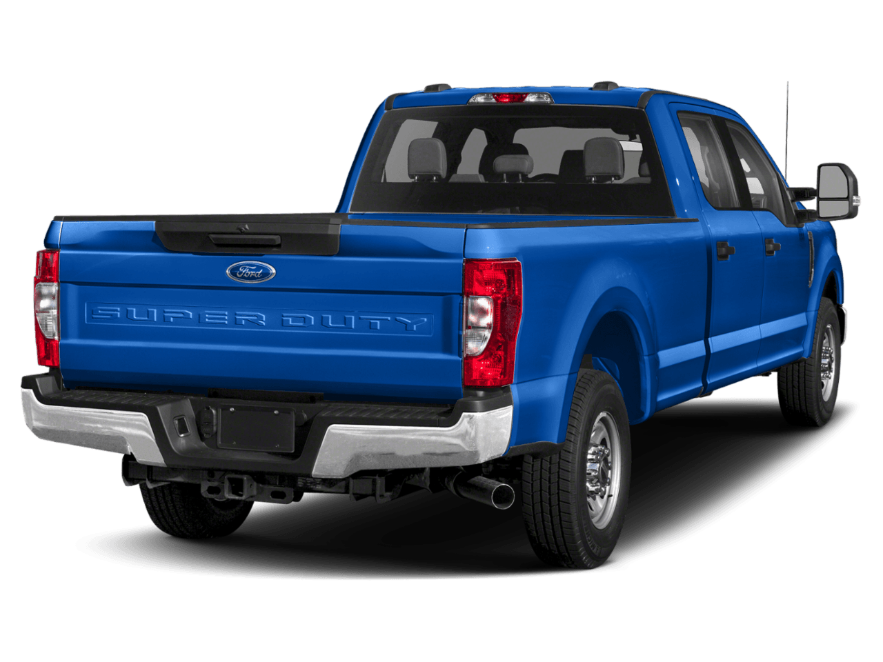 2021 Ford Super Duty F-250 SRW XL 4WD Crew Cab 8' Box - Rear 3/4, facing to the right